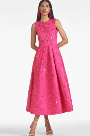 Store Ashley Gown - Tea-Lenght | Pink