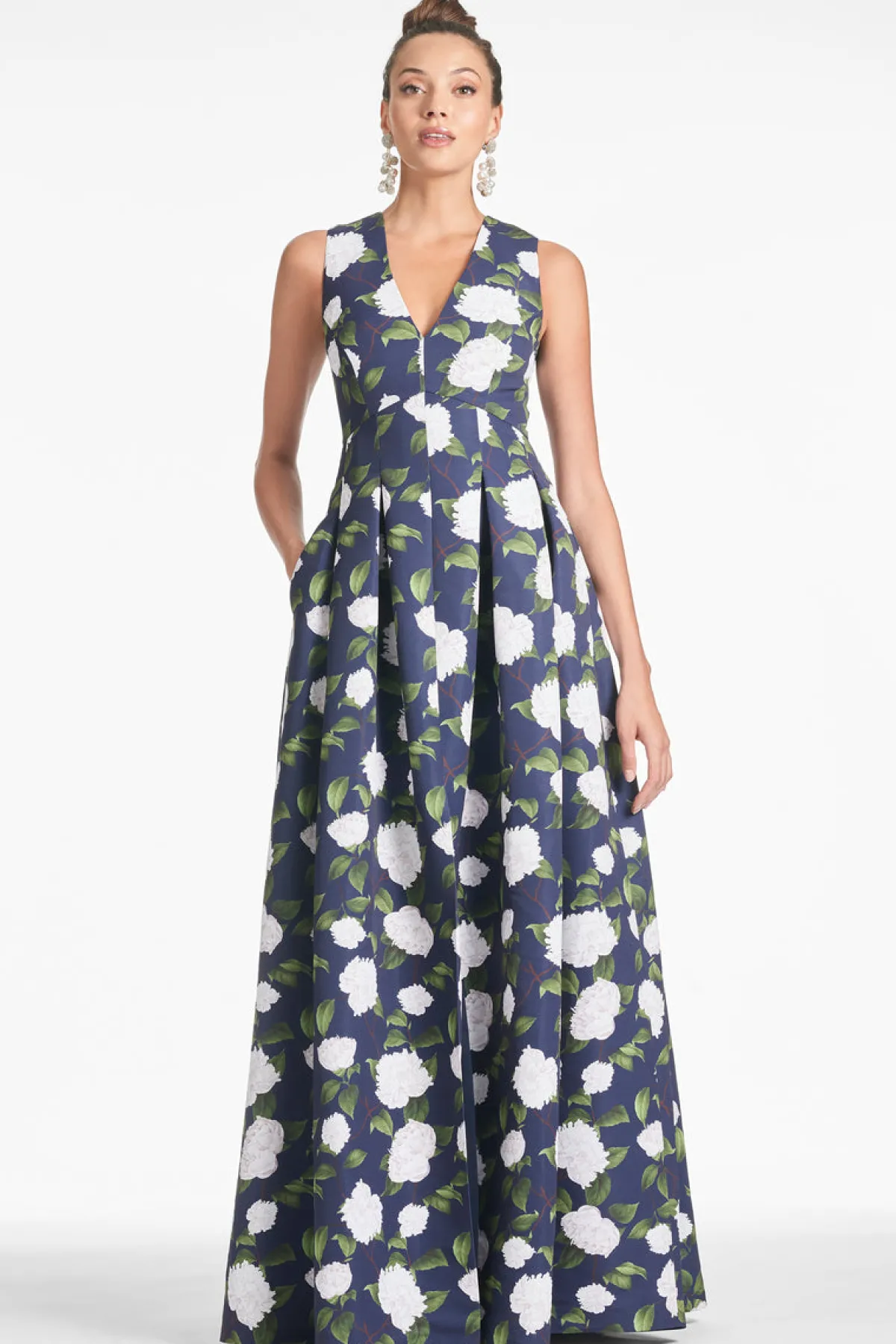 Flash Sale Brooke Gown - Navy/Ivory Moonlit Garden Evening | Evening