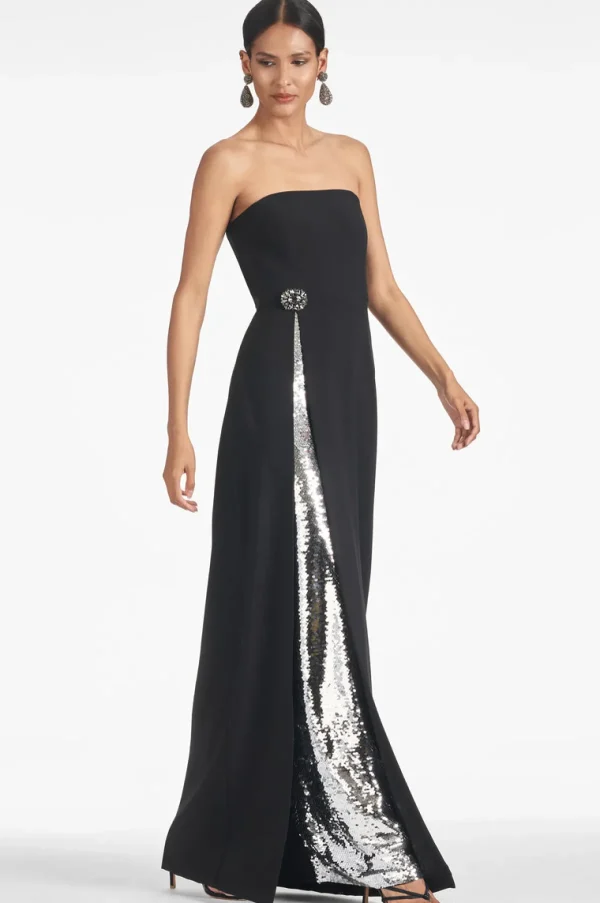 Cheap Ivy Gown - Black/Silver Evening | Evening