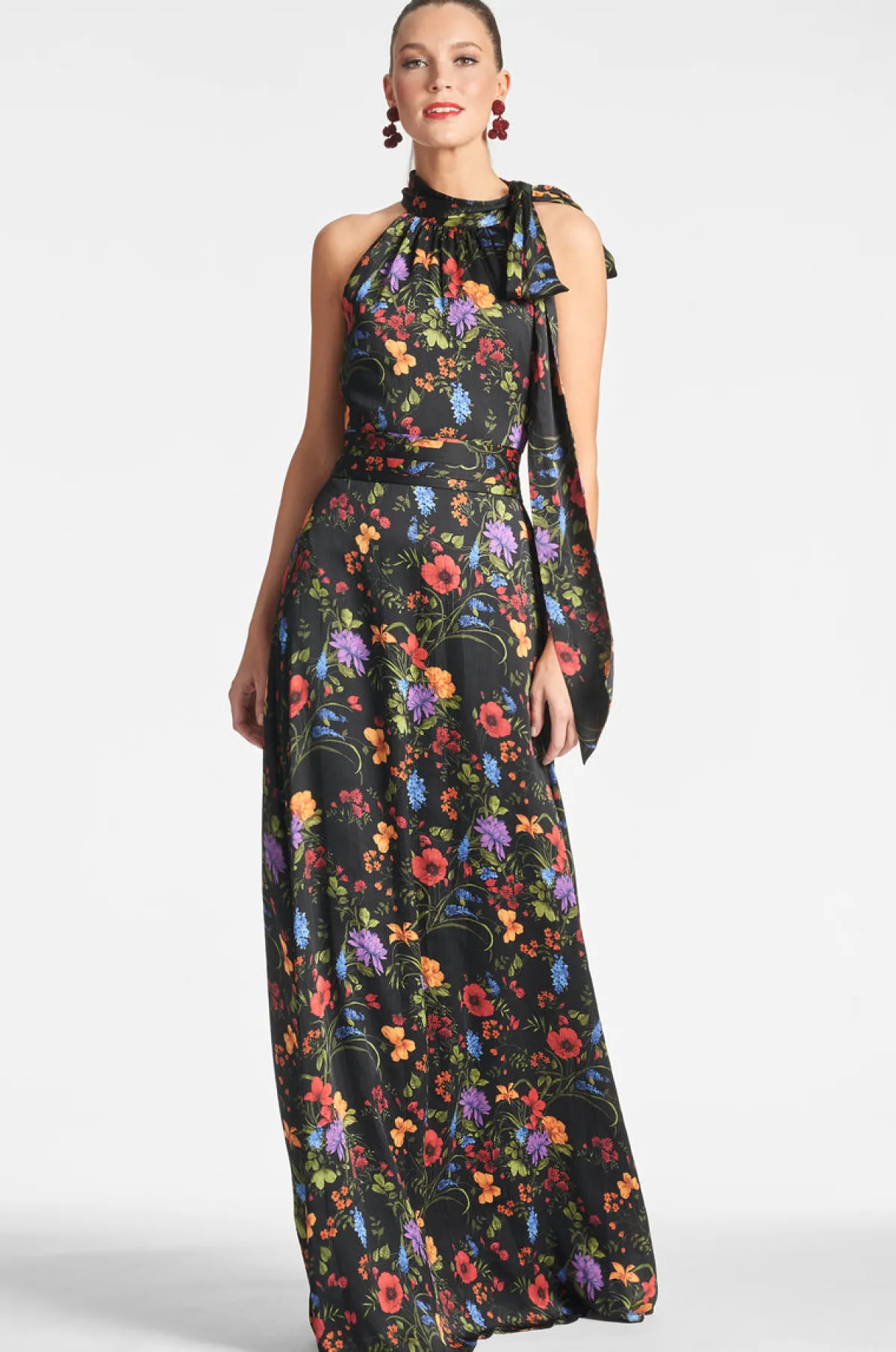 Clearance Kayla Gown - Black | Champagne