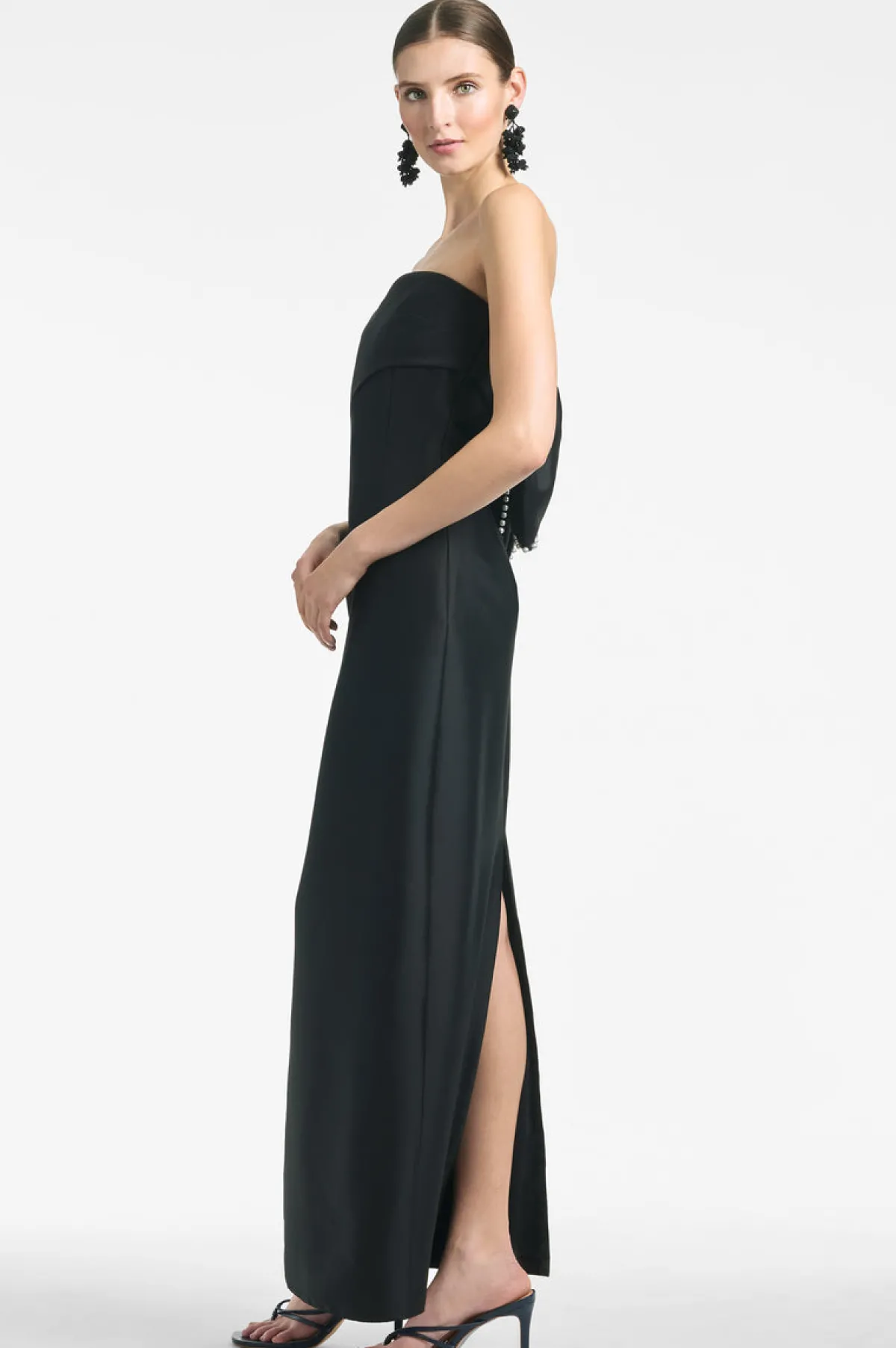 Fashion Keira Gown - Column | Black