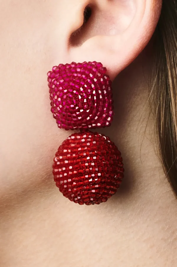 Discount Lydia Earrings - Faceted Beads Earrings