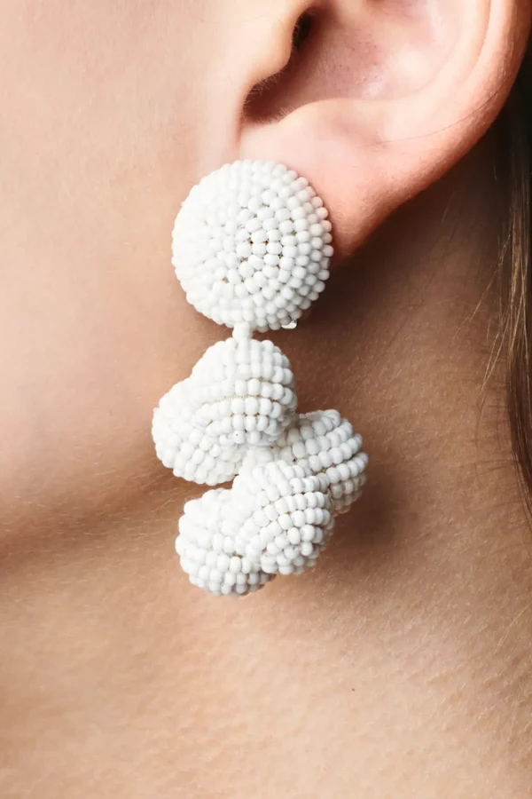 Flash Sale Mini Coconuts Earrings - Smooth Beads Earrings