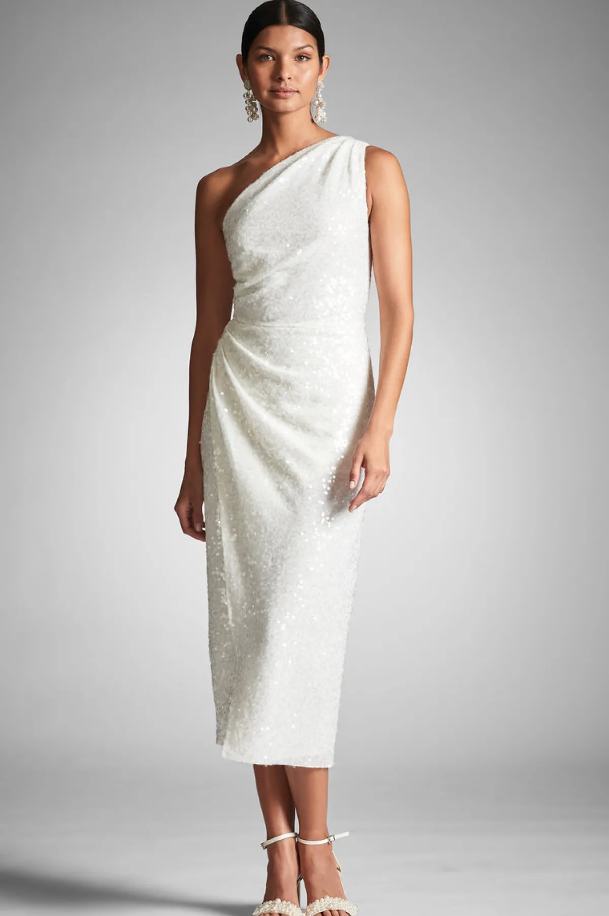 New Phoebe Dress - Ivory Sequins Engagement Party | Rehearsal Dinner
