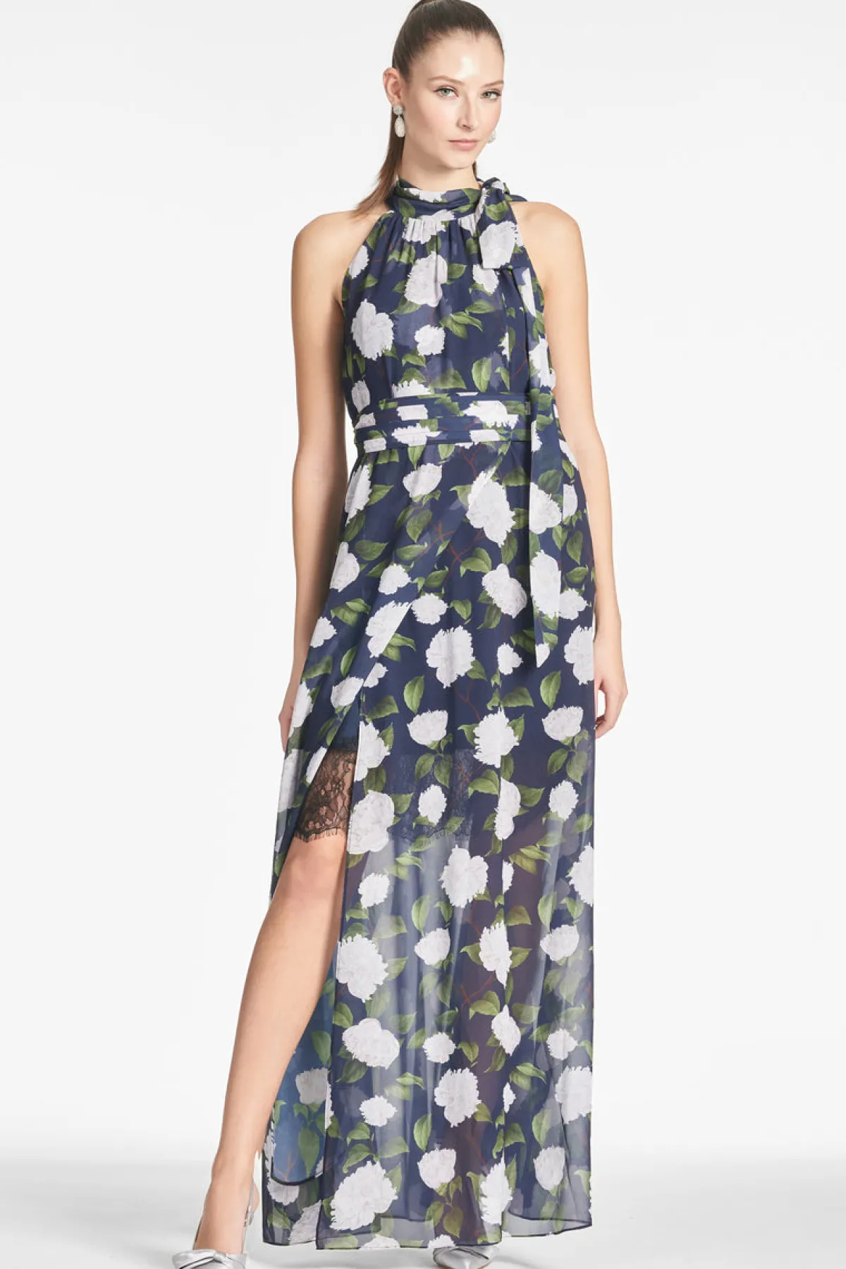 Cheap Selena Gown - Navy/Ivory Moonlit Garden Daytime | Warm Weather