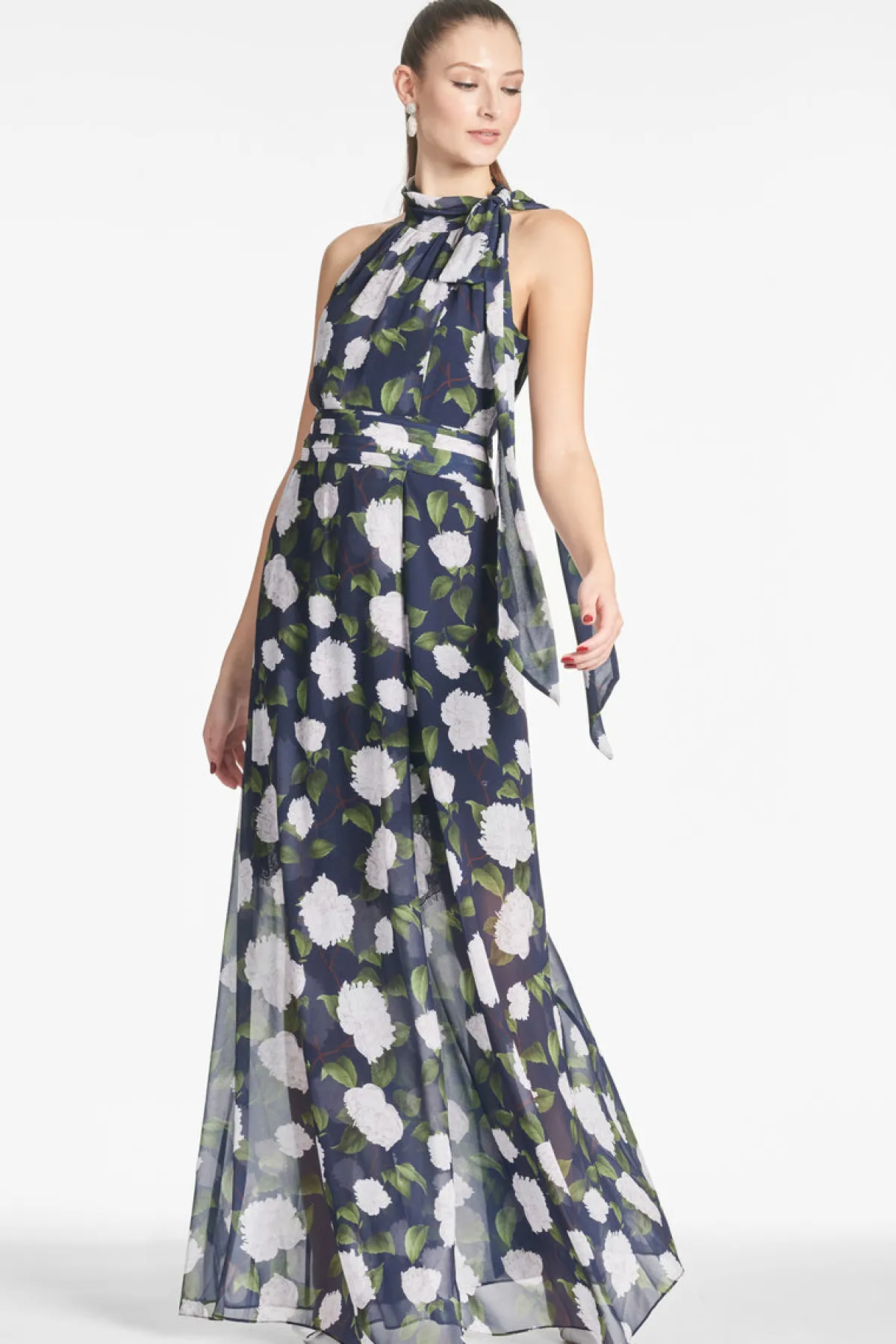 Cheap Selena Gown - Navy/Ivory Moonlit Garden Daytime | Warm Weather