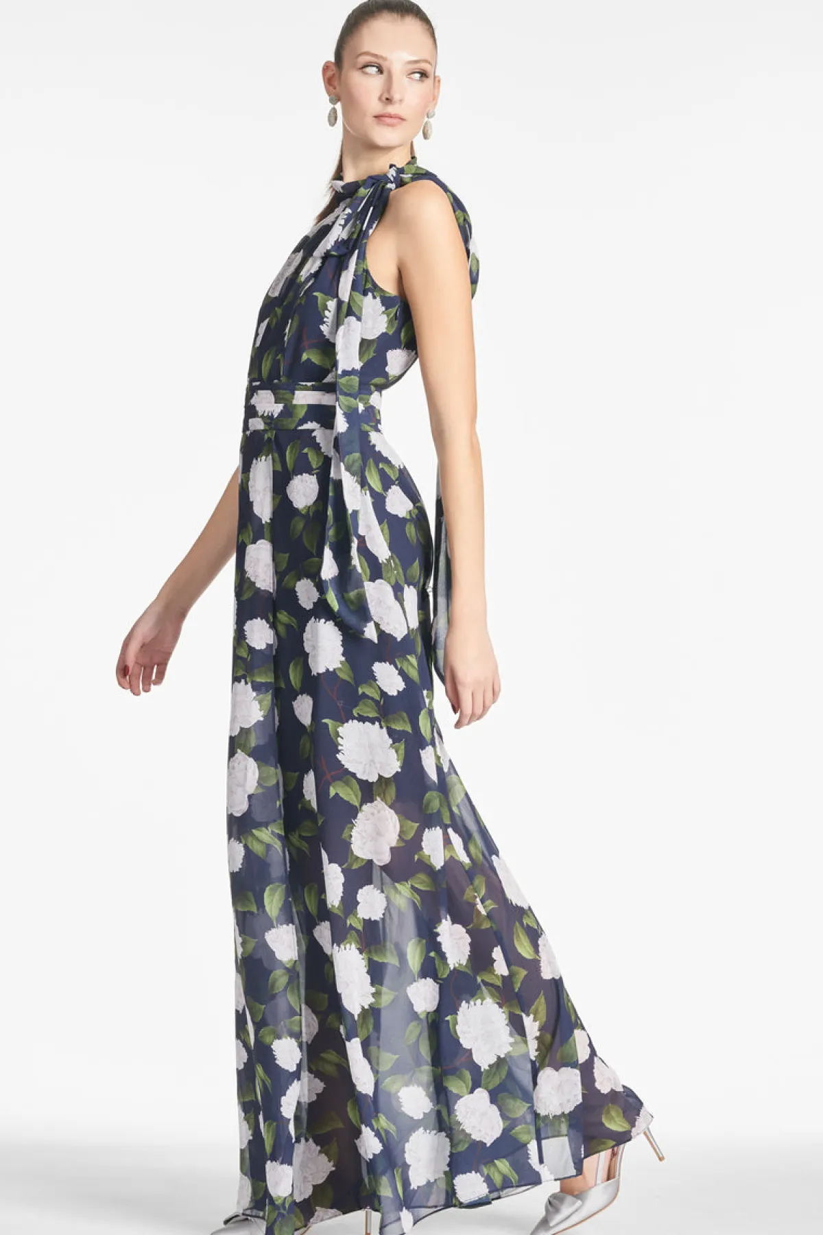 Cheap Selena Gown - Navy/Ivory Moonlit Garden Daytime | Warm Weather