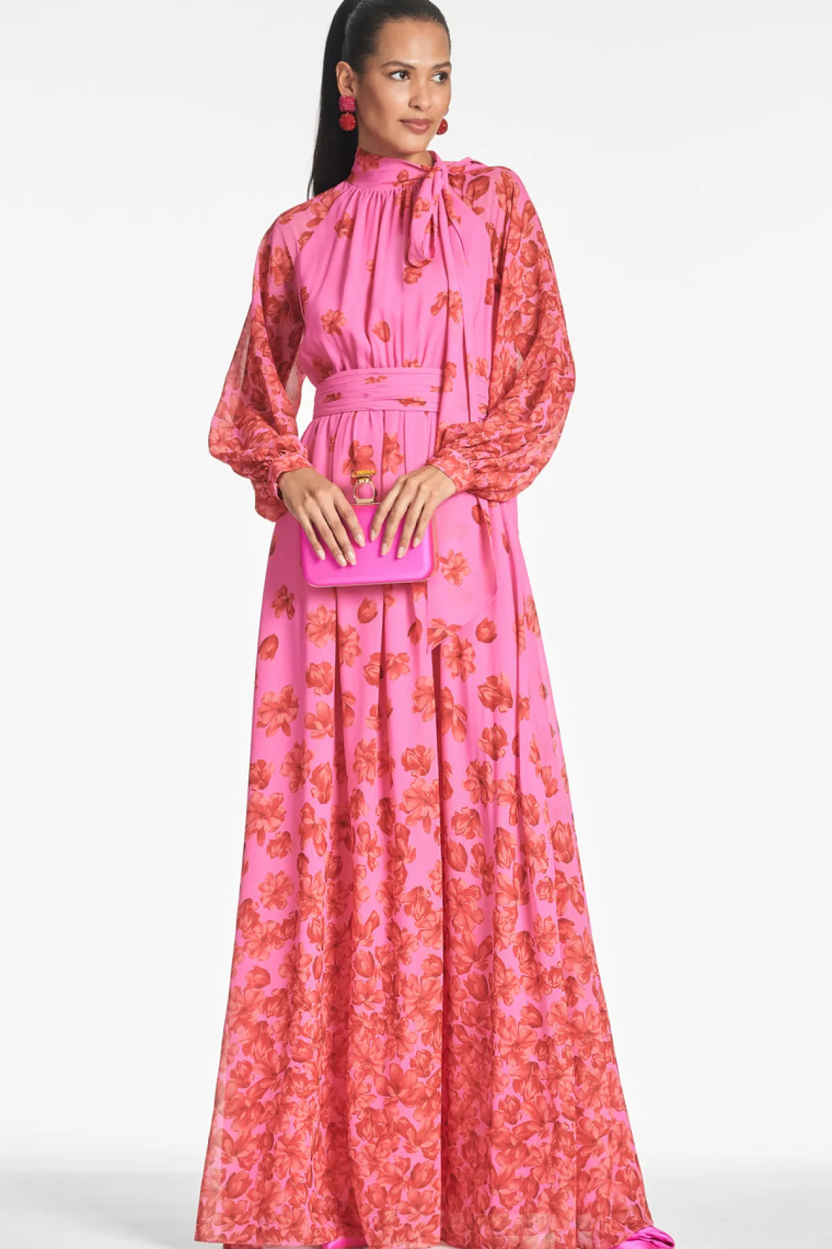 Clearance Vera Gown - Rose/Vermillion Daytime | Black-Tie