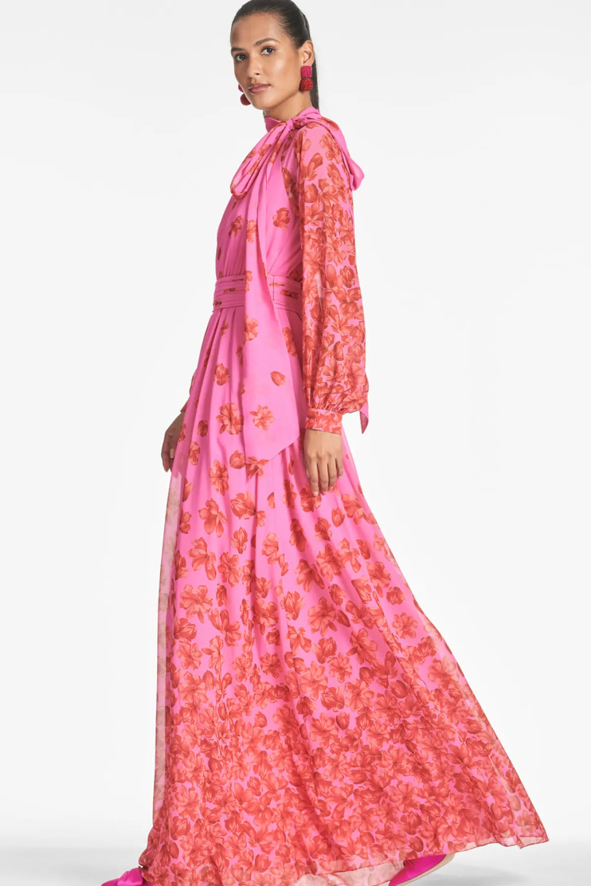 Clearance Vera Gown - Rose/Vermillion Daytime | Black-Tie