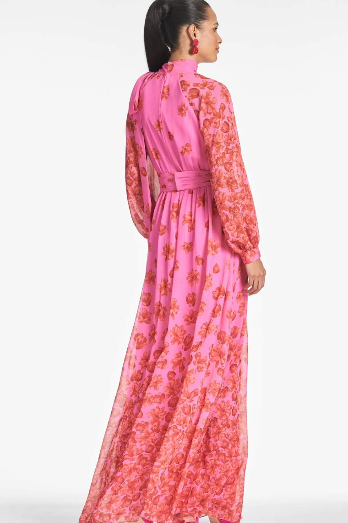 Clearance Vera Gown - Rose/Vermillion Daytime | Black-Tie