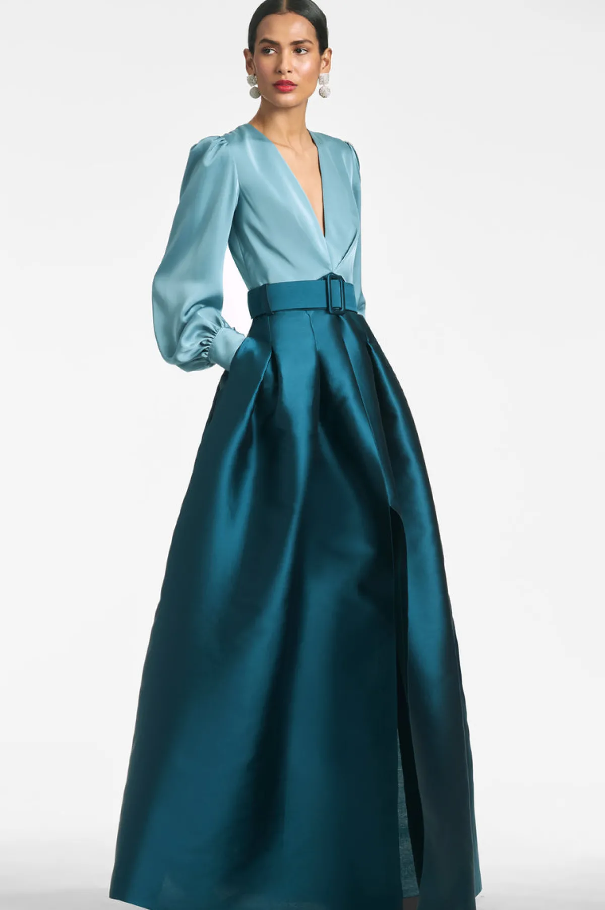 Outlet Zoe Gown - Seaglass/Deep Teal Winter | Winter