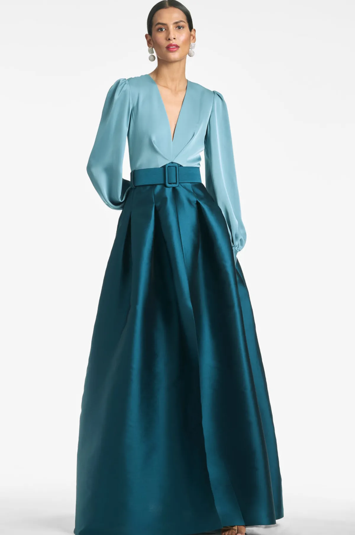 Outlet Zoe Gown - Seaglass/Deep Teal Winter | Winter
